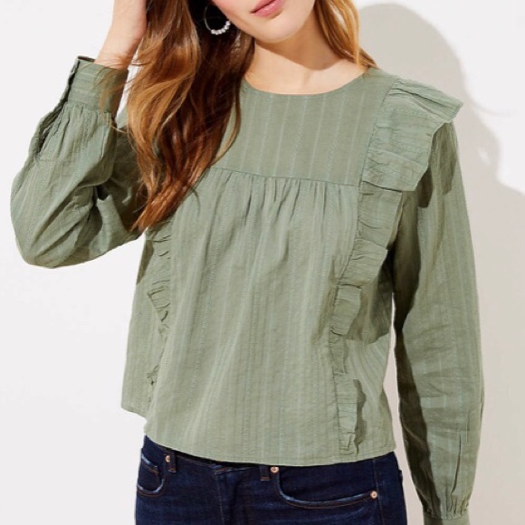 LOFT Ruffle Blouse - Picture 6 of 6